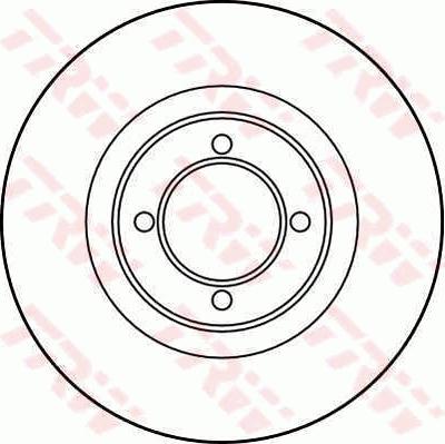 TRW DF1858 - Тормозной диск autosila-amz.com