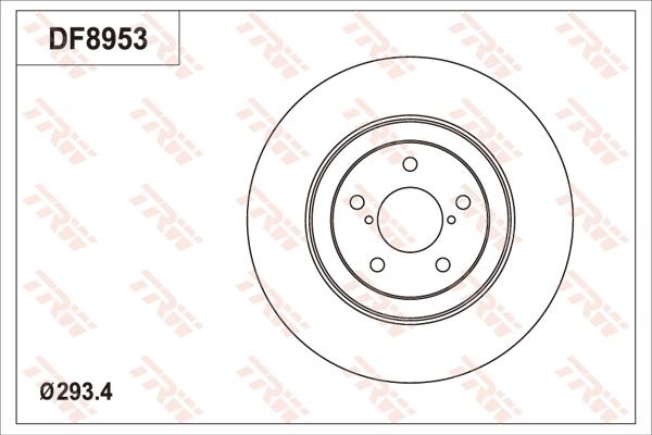 TRW DF8953 - Тормозной диск autosila-amz.com
