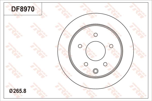 TRW DF8970S - Тормозной диск autosila-amz.com