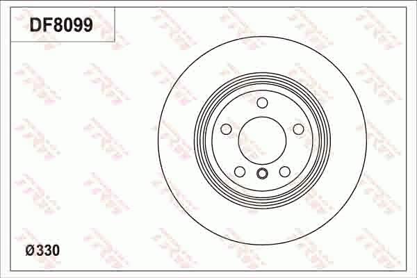 TRW DF8099 - Тормозной диск autosila-amz.com