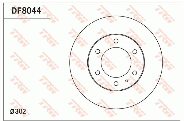 TRW DF8044 - Тормозной диск autosila-amz.com