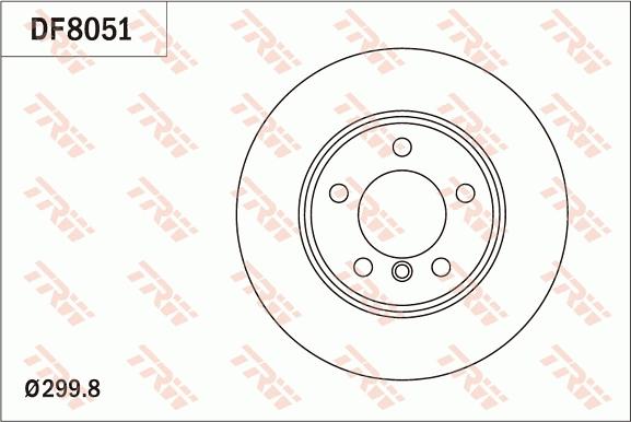 TRW DF8051 - Тормозной диск autosila-amz.com