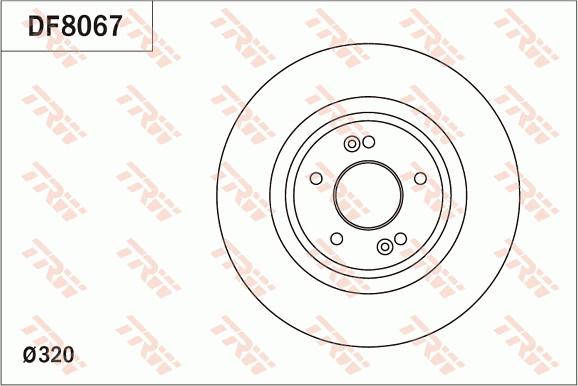 TRW DF8067 - Тормозной диск autosila-amz.com