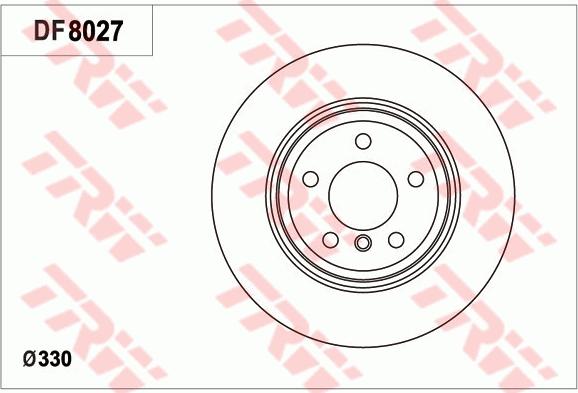 TRW DF8027 - Тормозной диск autosila-amz.com