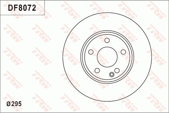 TRW DF8072S - Тормозной диск autosila-amz.com