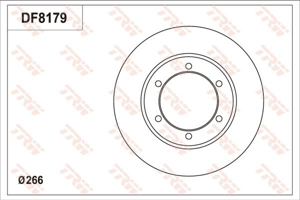 TRW DF8179S - Тормозной диск autosila-amz.com