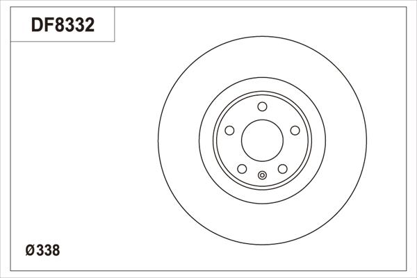TRW DF8332S - Тормозной диск autosila-amz.com