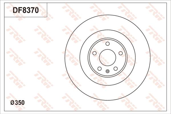 TRW DF8370S - Тормозной диск autosila-amz.com