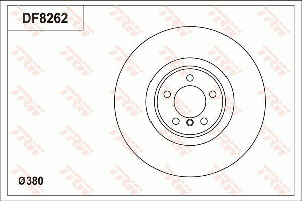 TRW DF8262S - Тормозной диск autosila-amz.com