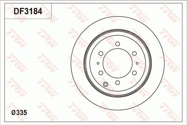 TRW DF3184 - Тормозной диск autosila-amz.com