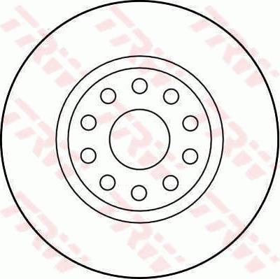 TRW DF2761 - Тормозной диск autosila-amz.com