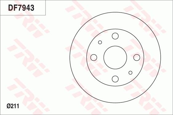 TRW DF7943 - Тормозной диск autosila-amz.com