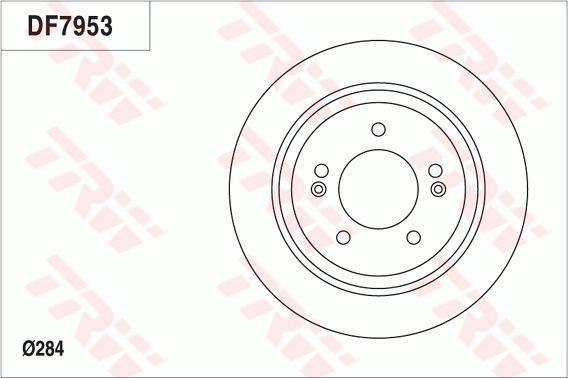 TRW DF7953 - Тормозной диск autosila-amz.com