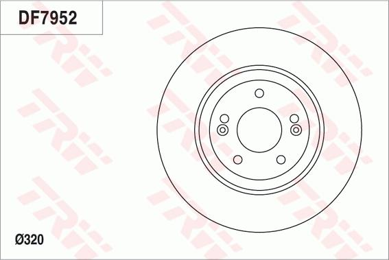 TRW DF7952 - Тормозной диск autosila-amz.com
