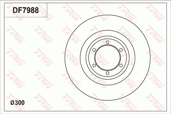 TRW DF7988 - Тормозной диск autosila-amz.com