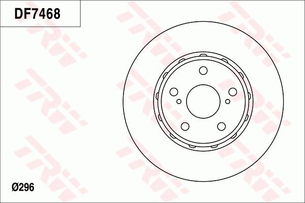 TRW DF7468 - Тормозной диск autosila-amz.com