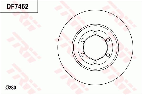 TRW DF7462 - Тормозной диск autosila-amz.com