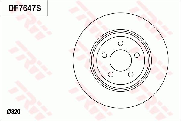 TRW DF7647 - Тормозной диск autosila-amz.com