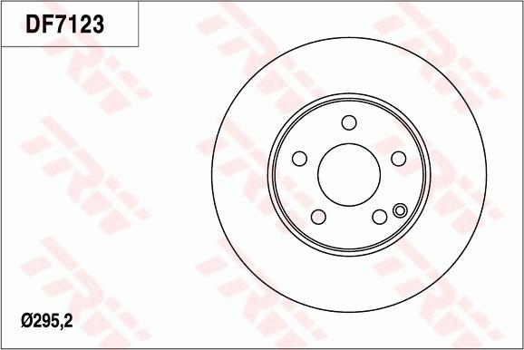 TRW DF7123 - Тормозной диск autosila-amz.com