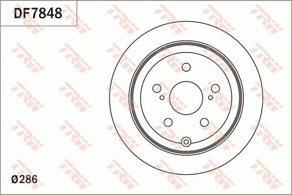 TRW DF7848 - Тормозной диск autosila-amz.com