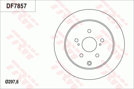 TRW DF7857 - Тормозной диск autosila-amz.com