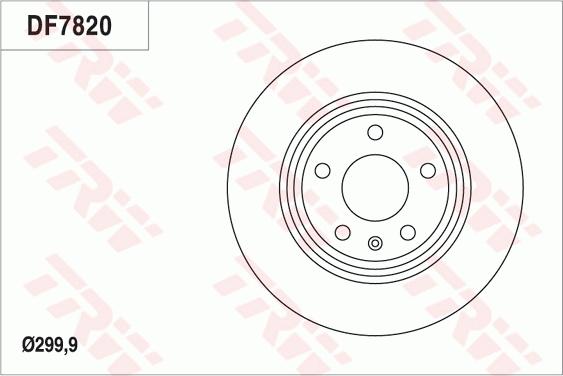 TRW DF7820 - Тормозной диск autosila-amz.com