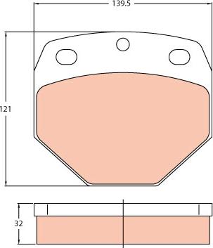 TRW GDB5097 - Тормозные колодки, дисковые, комплект autosila-amz.com