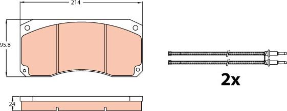 TRW GDB5008 - Тормозные колодки, дисковые, комплект autosila-amz.com