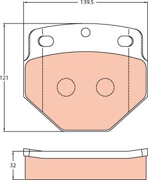 TRW GDB5087 - Тормозные колодки, дисковые, комплект autosila-amz.com