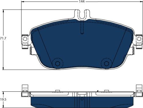 TRW GDB1932BTE - Тормозные колодки, дисковые, комплект autosila-amz.com