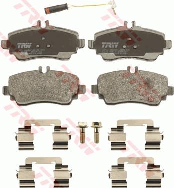 TRW GDB1480 - Тормозные колодки, дисковые, комплект autosila-amz.com