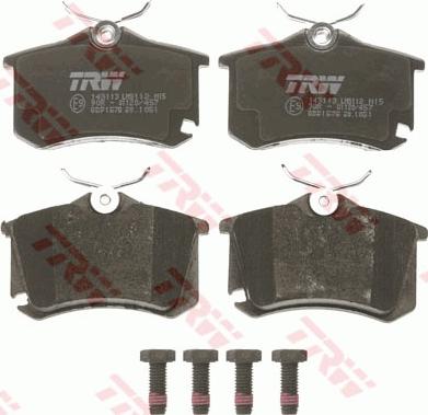 TRW GDB1578 - Тормозные колодки, дисковые, комплект autosila-amz.com