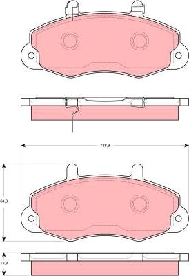 TRW GDB1572 - Тормозные колодки, дисковые, комплект autosila-amz.com