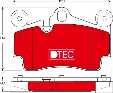 TRW GDB1653DTE - Тормозные колодки, дисковые, комплект autosila-amz.com