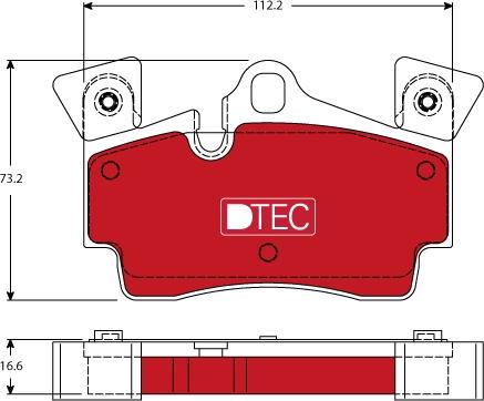 TRW GDB1652DTE - Тормозные колодки, дисковые, комплект autosila-amz.com