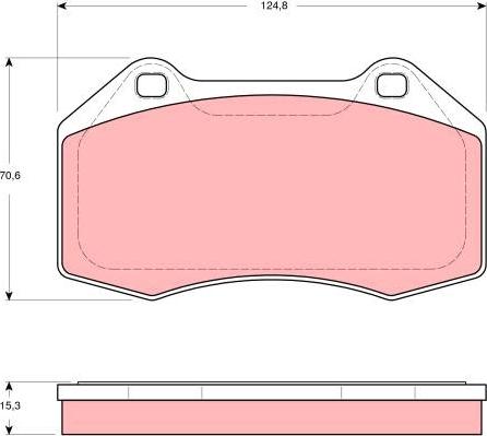 TRW GDB1606 - Тормозные колодки, дисковые, комплект autosila-amz.com