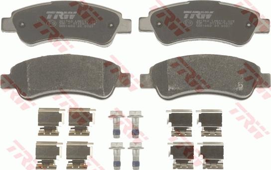 TRW GDB1682 - Тормозные колодки, дисковые, комплект autosila-amz.com