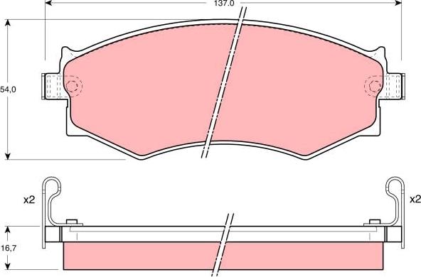 TRW GDB1008AT - Тормозные колодки, дисковые, комплект autosila-amz.com