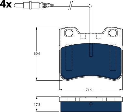 TRW GDB1031BTE - Тормозные колодки, дисковые, комплект autosila-amz.com