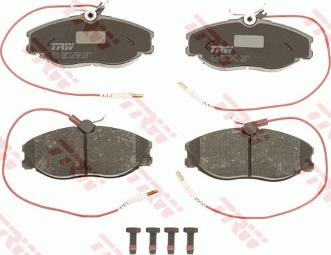 TRW GDB1194 - Тормозные колодки, дисковые, комплект autosila-amz.com