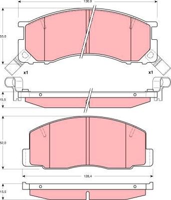 Pemebla JAPPA-259AF - Тормозные колодки, дисковые, комплект autosila-amz.com