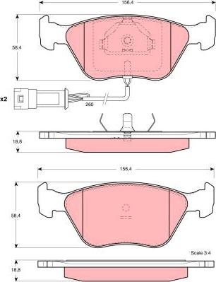 BENDIX 571434B - Тормозные колодки, дисковые, комплект autosila-amz.com