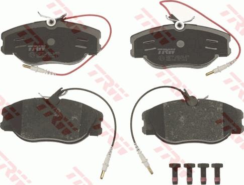 TRW GDB1148 - Тормозные колодки, дисковые, комплект autosila-amz.com