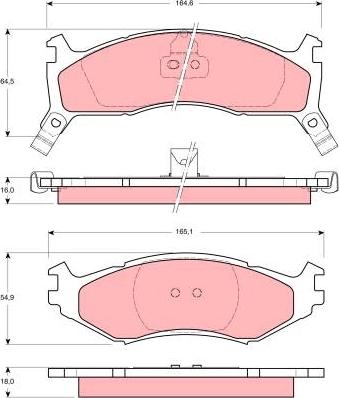 TRW GDB1158 - Тормозные колодки, дисковые, комплект autosila-amz.com