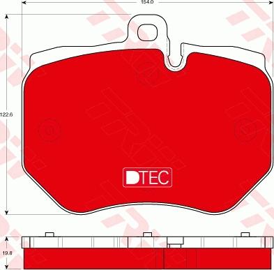 TRW GDB1848DTE - Тормозные колодки, дисковые, комплект autosila-amz.com