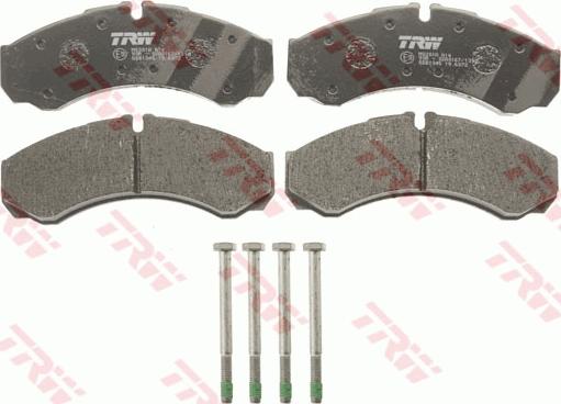 TRW GDB1345 - Тормозные колодки, дисковые, комплект autosila-amz.com