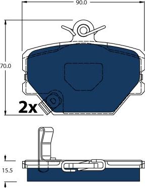 TRW GDB1365BTE - Тормозные колодки, дисковые, комплект autosila-amz.com