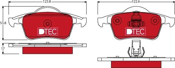 TRW GDB1389DTE - Тормозные колодки, дисковые, комплект autosila-amz.com