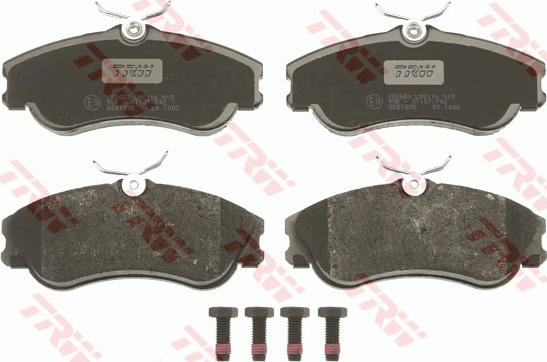 TRW GDB1295 - Тормозные колодки, дисковые, комплект autosila-amz.com