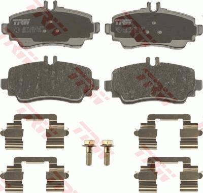 TRW GDB1293 - Тормозные колодки, дисковые, комплект autosila-amz.com